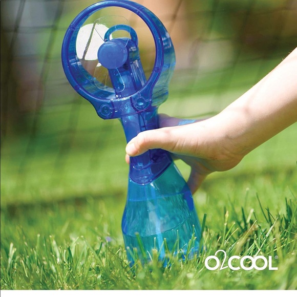 O2COOL Deluxe Misting Personal Fan, 2.5" Dark Blue - Picture 11 of 11